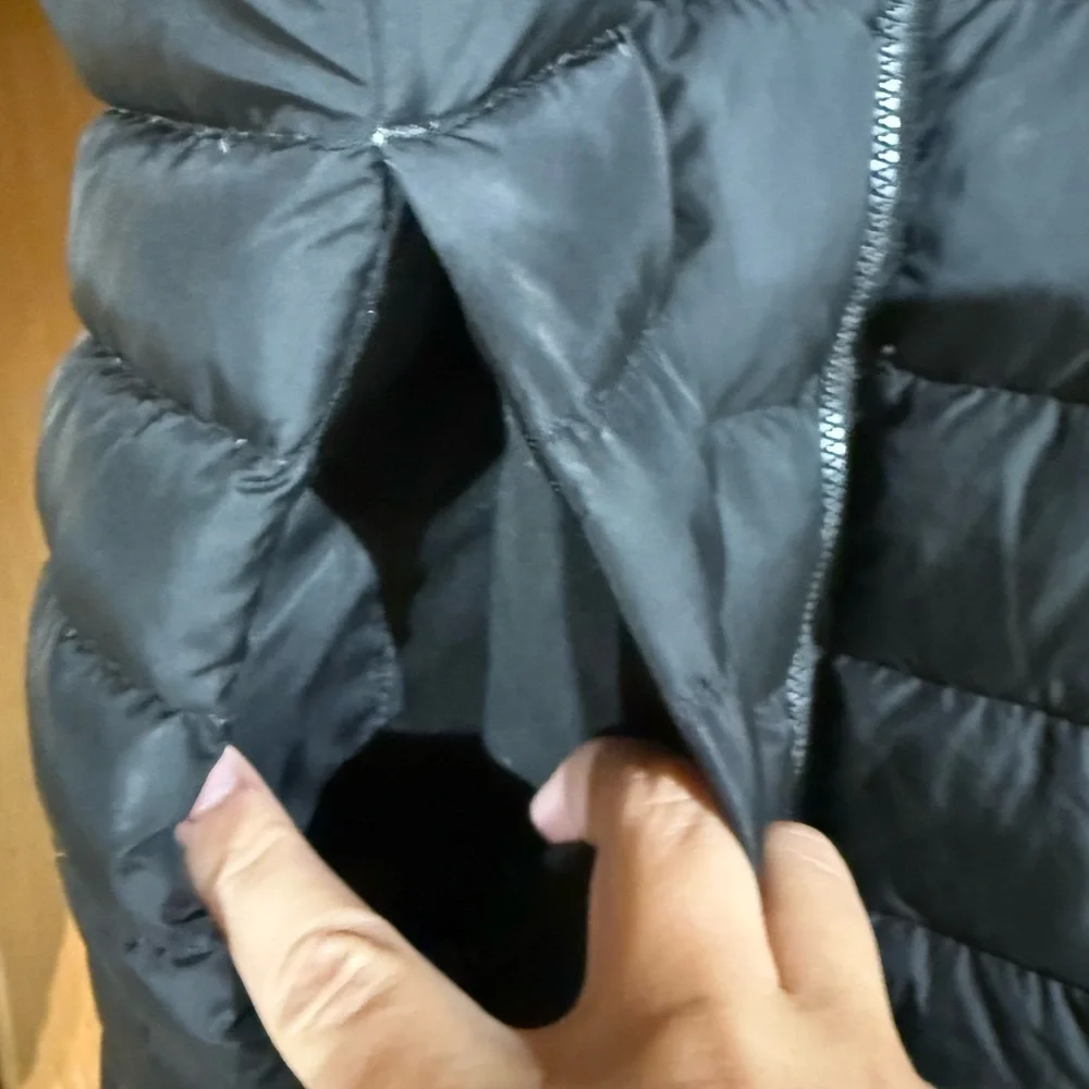 North Face Metropolis Parka Womens Small Black 550 Down Hooded Quilted Puffer - Picture 6 of 15